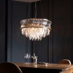 Bright Nickel 9 Light Pendant - thumbnail 3