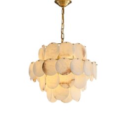 Caroline Small Alabaster Chandelier - thumbnail 1