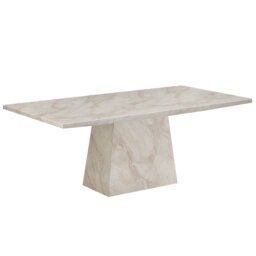 Alaric Dining Table & 6 Beige Chairs - thumbnail 3