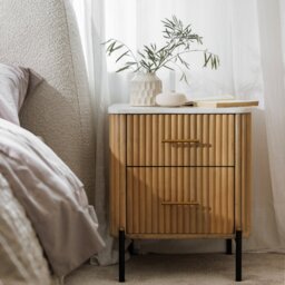 Cookes Collection Rhys 2 Drawer Bedside - thumbnail 4