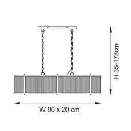 Ridgeton 4 Light Linear Pendant - thumbnail 5