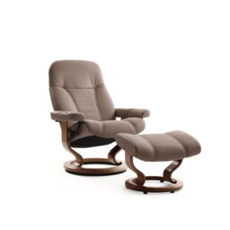 Stressless Consul Small Chair And Stool Batick Leather - thumbnail 3