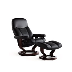 Stressless Consul Small Chair And Stool Batick Leather - thumbnail 2