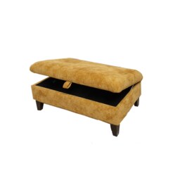 Penny Legged Ottoman Footstool - thumbnail 2