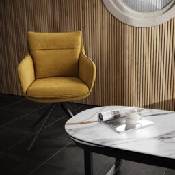 Belfast Dining Chair - Ochre - thumbnail 4
