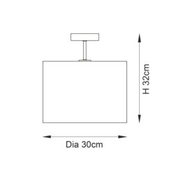 Longshore Semi Flush - thumbnail 5