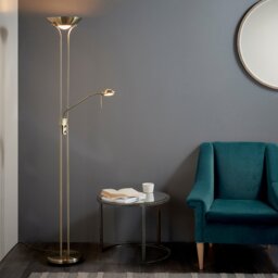 Rome Floor Lamp - Brass - thumbnail 2