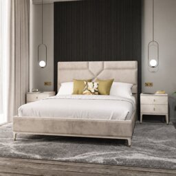Diana 5ft Bedstead - Stone - thumbnail 3
