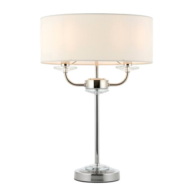 Nixon 2 Light Table Lamp - Chrome