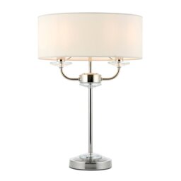 Nixon 2 Light Table Lamp - Chrome
