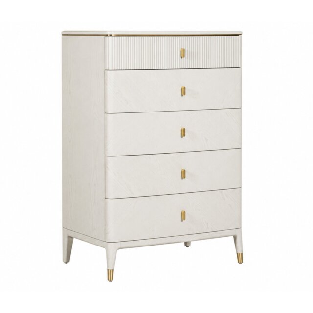 Diana 5 Drawer Tall Chest - Stone - image 1