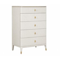 Diana 5 Drawer Tall Chest - Stone - thumbnail 1