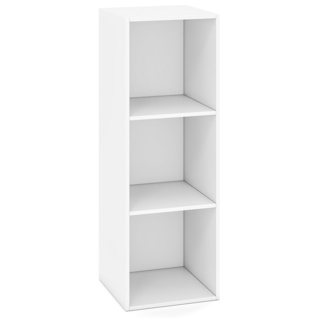 3-Cube Book Shelf Wooden Bookshelf Modern Bookcase Storage Organizer - image 1