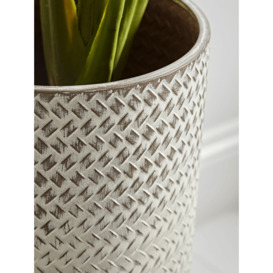 Ombre Whitewashed Standing Planter - Large - thumbnail 2