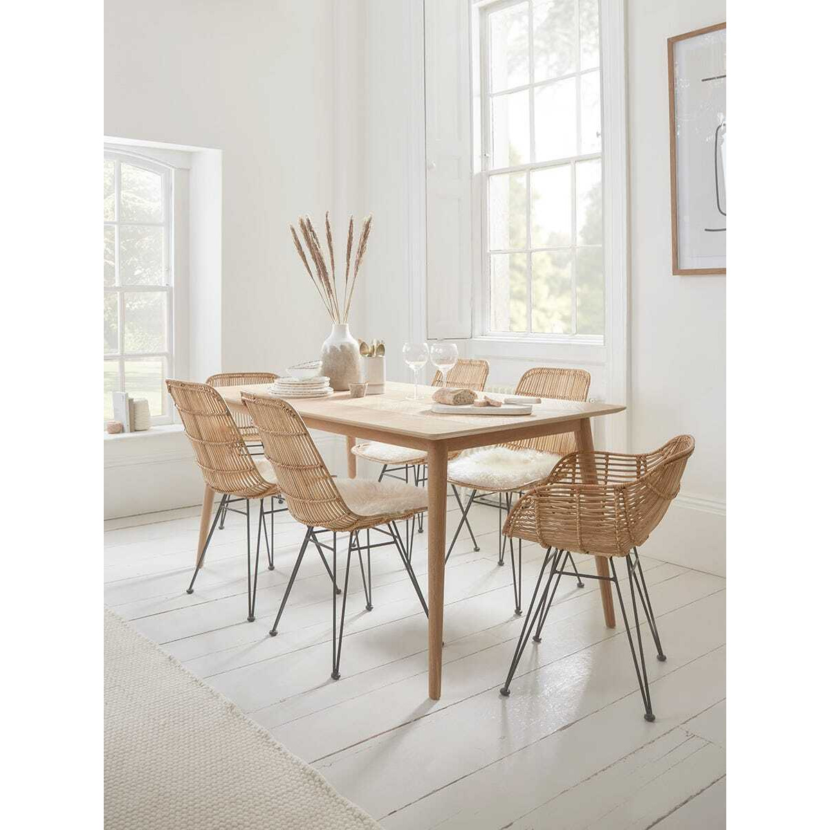 Chevron Oak Dining Table - image 1