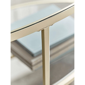 Glass Display Coffee Table - Soft Gold - thumbnail 2