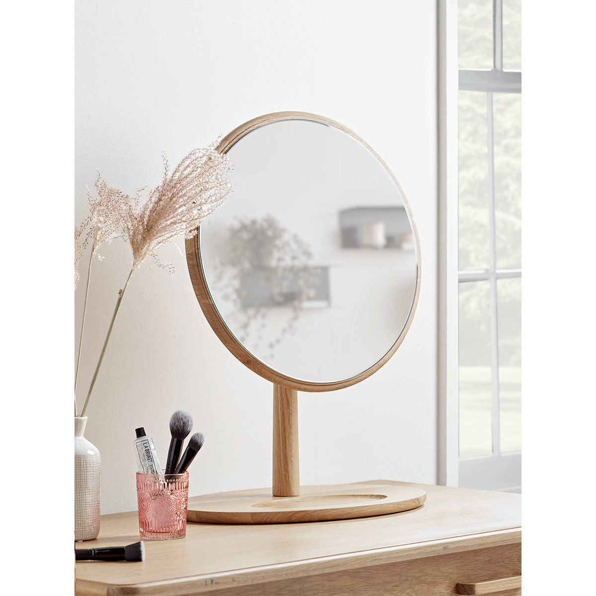 Bergen Oak Dressing Table Mirror - image 1