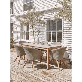 Two Faux Rattan Dining Chairs - thumbnail 3