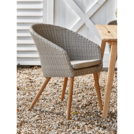 Two Faux Rattan Dining Chairs - thumbnail 1