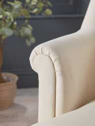 Artes Armchair - Soft Eau De Nil Wide Cotton Stripe - thumbnail 2