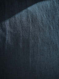 Ruffle Cotton Linen Square Cushion Cover - Steel Blue - thumbnail 3