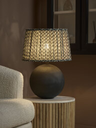 Black Chevron Table Lamp - thumbnail 2