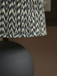 Black Chevron Table Lamp - thumbnail 3