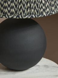 Black Chevron Table Lamp - thumbnail 4