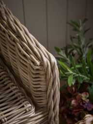 Round Rattan Storage Bench - Large - thumbnail 4