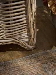 Round Rattan Storage Bench - Large - thumbnail 3