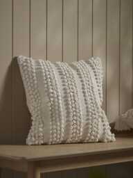 Cream Bobble Cushion