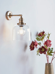 Brass & Glass Wall Light - thumbnail 4