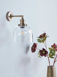 Brass & Glass Wall Light - thumbnail 2