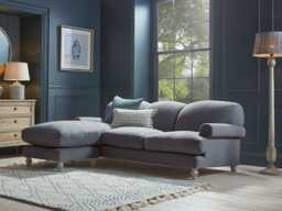 Kiruna Chaise Right Hand Facing Sofa - Carbon Opulent Cotton Velvet - thumbnail 3