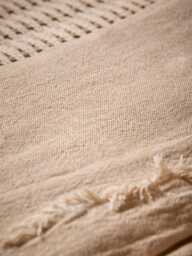 Frayed Edge Bedspread - Natural - thumbnail 3