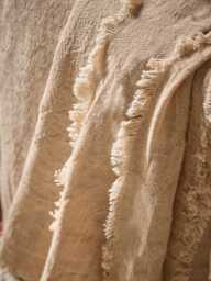 Frayed Edge Bedspread - Natural - thumbnail 2