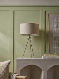 Brushed Silver Tripod Table Lamp - thumbnail 1