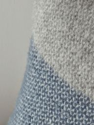 Soft Wool Cushion Cover - Blue & Grey - thumbnail 2