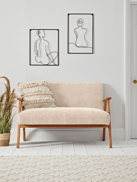 Relaxed Lounge Sofa - Natural Linen - image 1