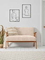 Relaxed Lounge Sofa - Natural Linen - thumbnail 1