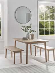 Oslo Oak Long Bench - thumbnail 2