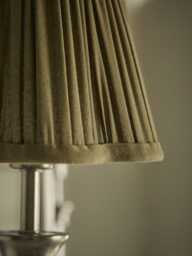 Lucian Six Arm Chandelier with Olive Scalloped Shade - thumbnail 3