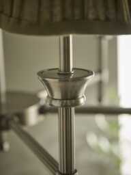 Lucian Six Arm Chandelier with Olive Scalloped Shade - thumbnail 4