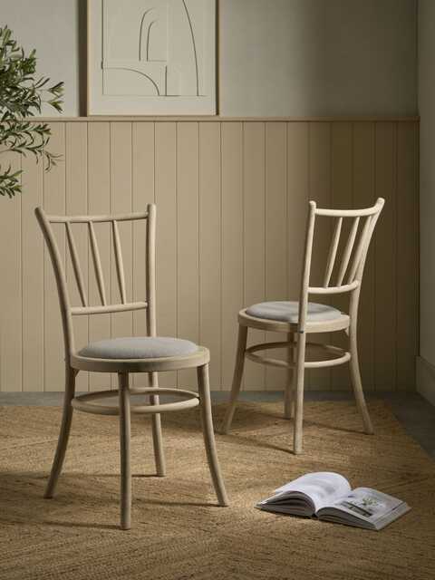 Spindle Back Wooden Dining Chair - Set of 2 - image 1
