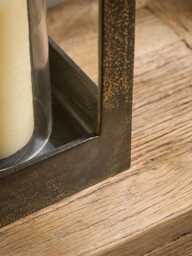 Indoor Outdoor Antiqued Metal Lantern - thumbnail 5