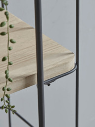Industrial Wood & Metal Shelf Unit - Large - thumbnail 3