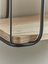 Industrial Wood & Metal Shelf Unit - Large - thumbnail 2