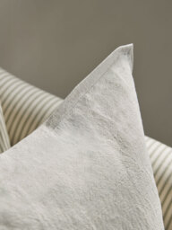 Cotton Linen Large Square Cushion Cover - Natural - thumbnail 3