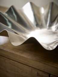 Statement Fluted Bowl - Steel Finish - thumbnail 5