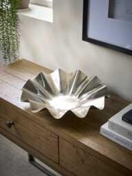 Statement Fluted Bowl - Steel Finish - thumbnail 1
